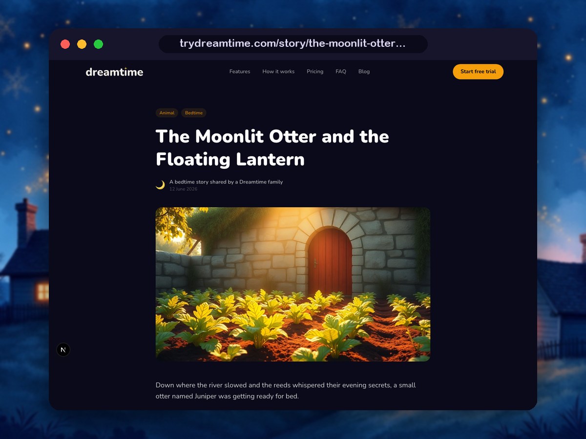 A shared story on the web — full text and illustrations, no app needed.